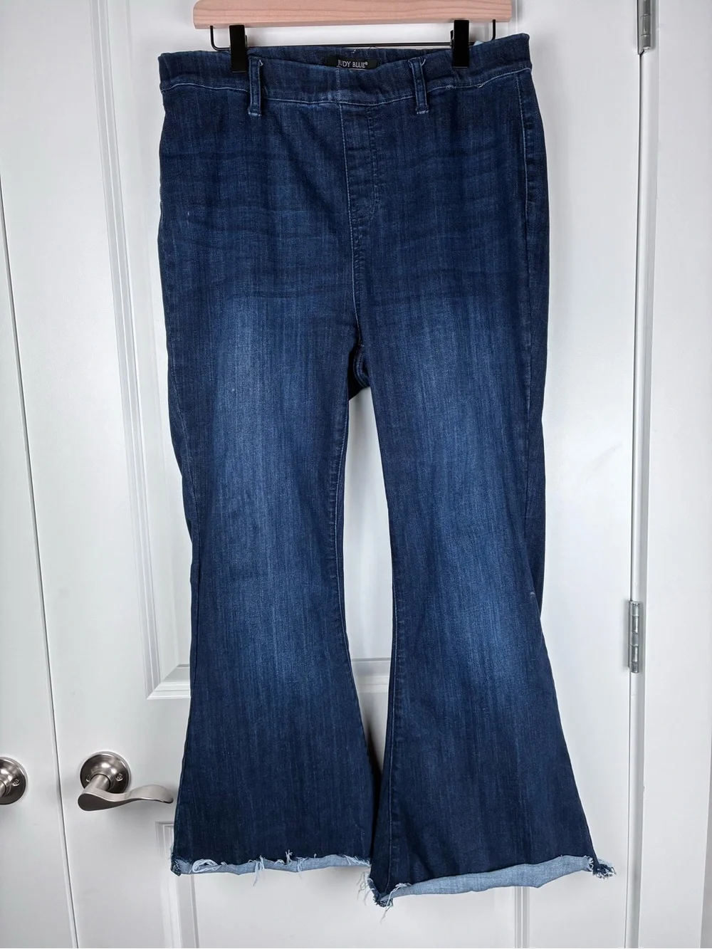 Judy Blue Dark Wash Pull-On Flare Denim Jeans Size 31